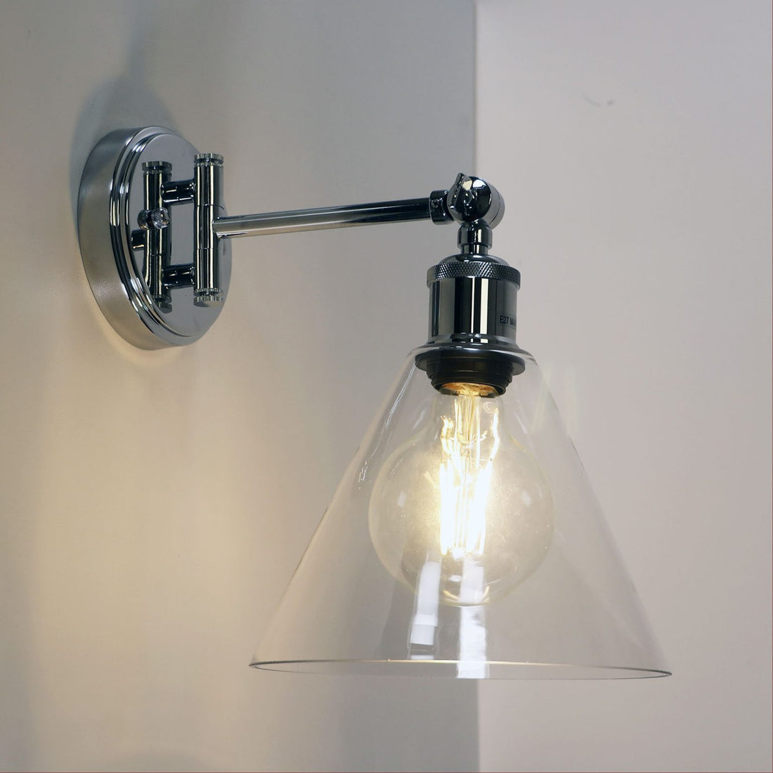 Heath Swing Arm Wall Light Chrome
