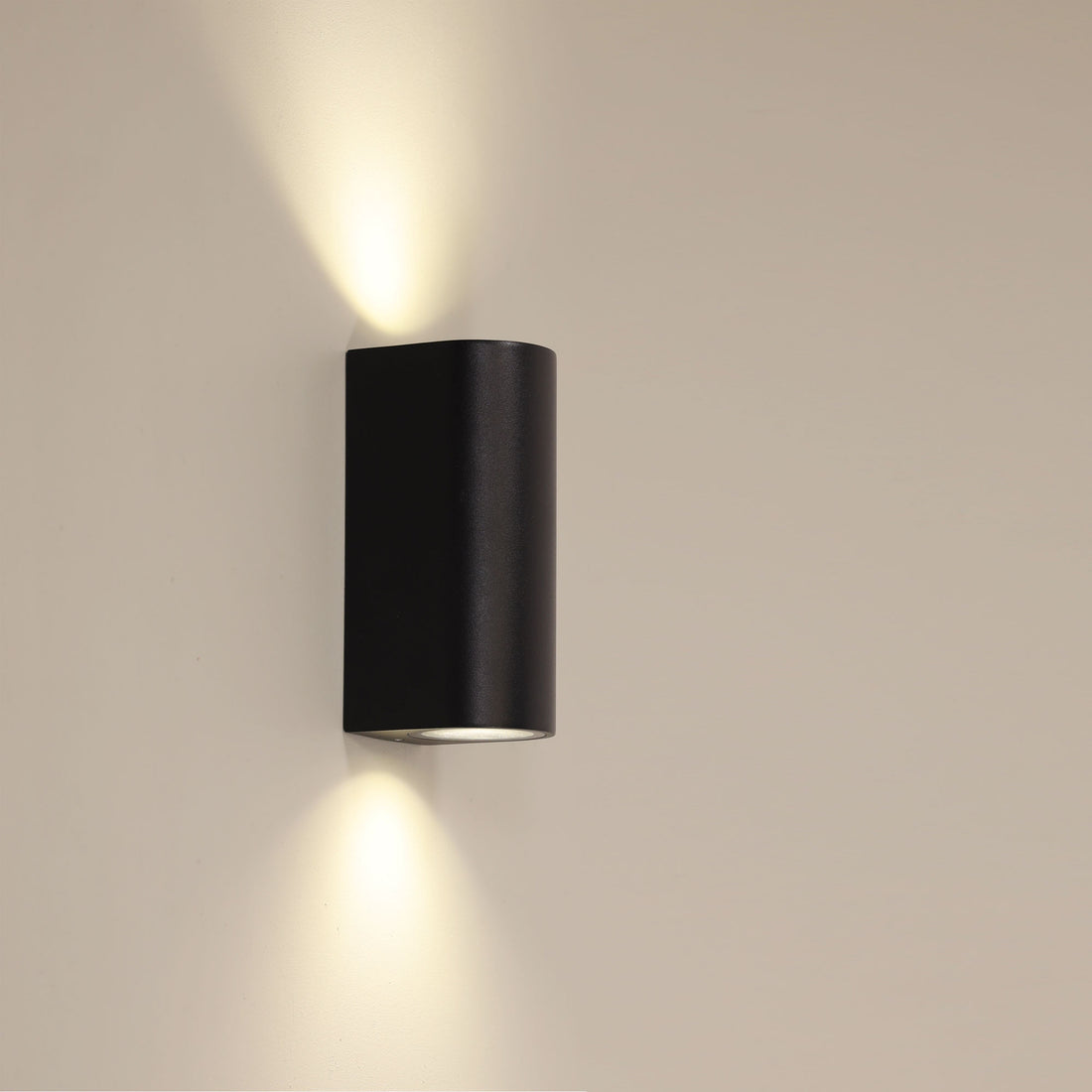 Hera Twin Outdoor Wall Light Black
