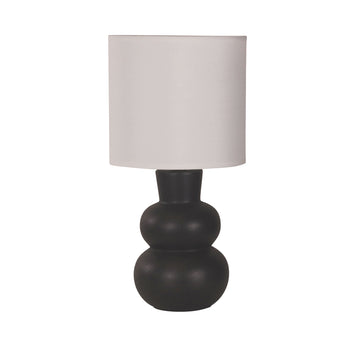 Holla Ceramic Table Lamp Black