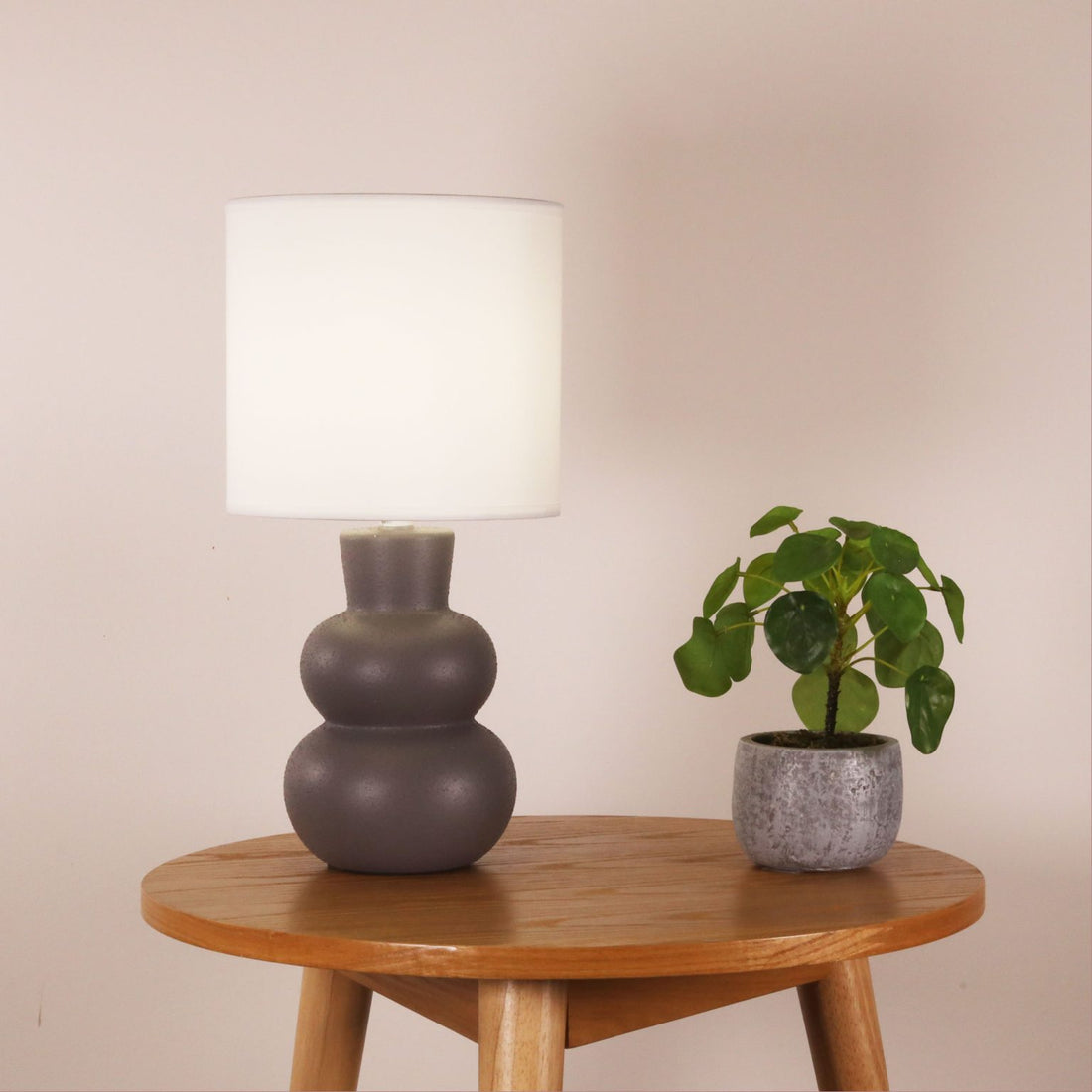 Holla Ceramic Table Lamp Grey