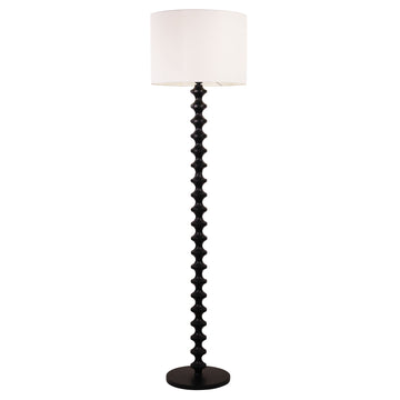 Spindle Floor Lamp Black