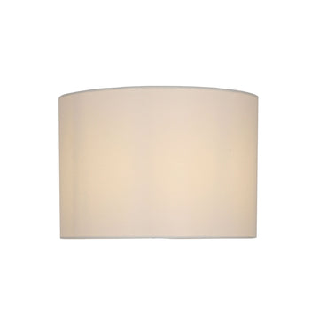 Spindle Linen Drum Lamp Shade White 40cm