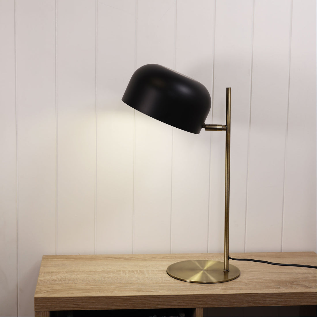 George Mid-Century Task Table Lamp Black