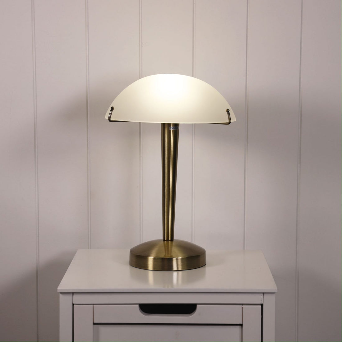 Ruby On-Off Touch Table Lamp Antique Brass