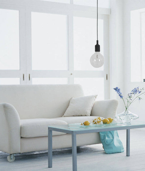 Industrial Minimalist Silicone Pendant Light Suspensions Black