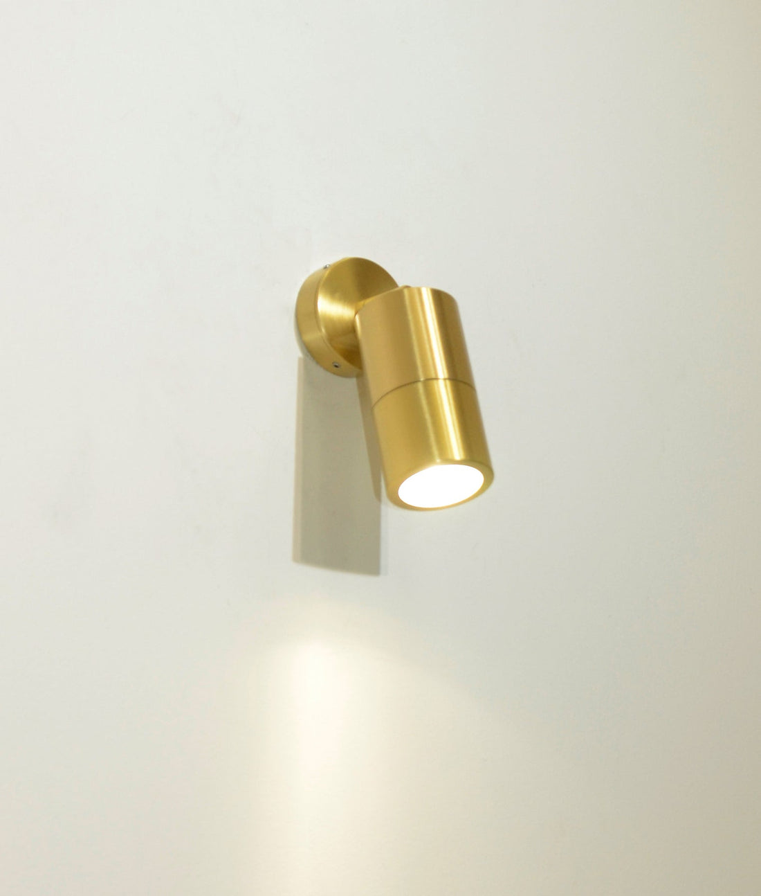 Exterior Pillar Adjustable Wall Light Solid Polished Brass