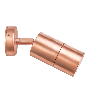 GU10 Exterior Wall Pillar 1-Light Adjustable Spot Light (Copper) IP65