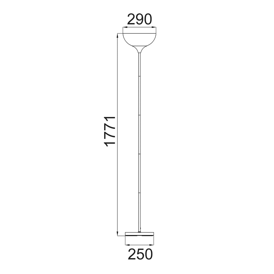 Progetto Iron Up Light Floor Lamp White