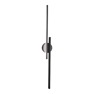Racha Interior Linear LED Tri‑CCT Wall Light Black