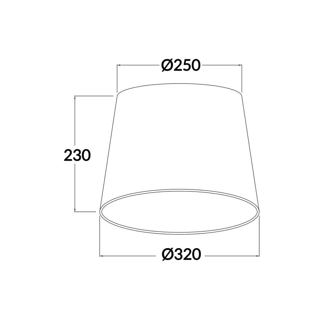 DIY Slant Lamp Shade Natural