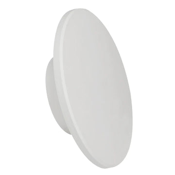 Shadowtri Exterior LED Tri-CCT Round Backlit Wall Light IP65 and IK08 Diam 250mm White