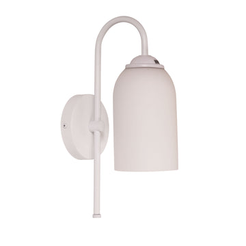 Arlington Opal Matt Glass Wall Light White