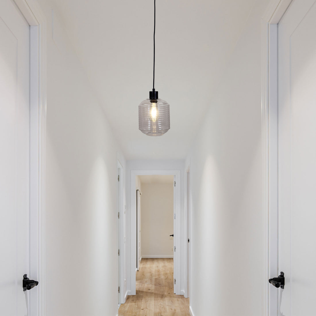 Marconi Single Pendant Light Clear Glass 18cm
