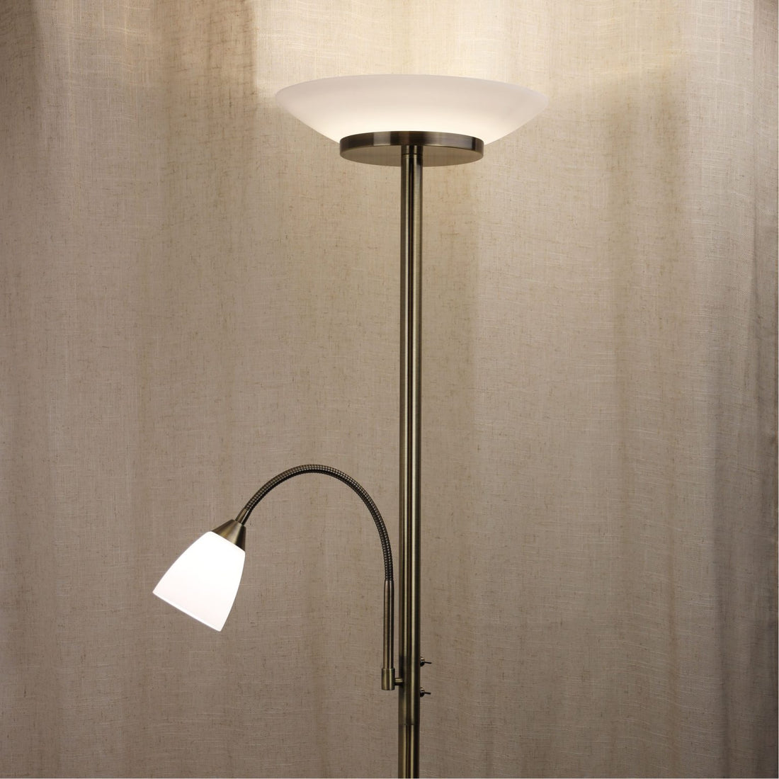 Siena LED Mother & child Floor Lamp Antique Brass