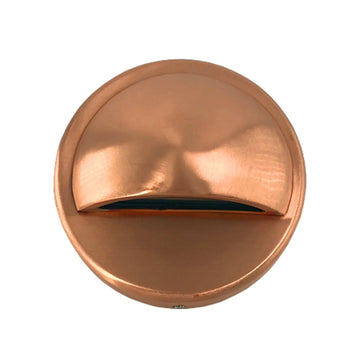 Exterior LED 12V Eyelid Step Wall Light Surface Mounted Stainless Steel and Copper Polished Solid Copper Polished Solid Copper IP54