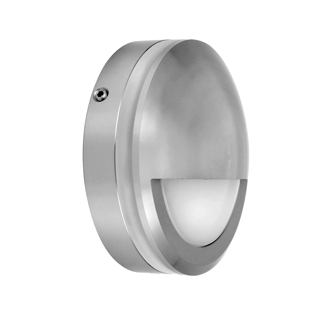 Exterior LED Eyelid Step Light Surface Mounted IP65 Titanium 12V DC