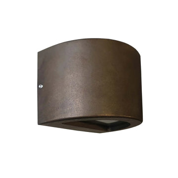 Exterior 12V Curved Surface Mounted Step Wall Light Bronze IP65 Curved
