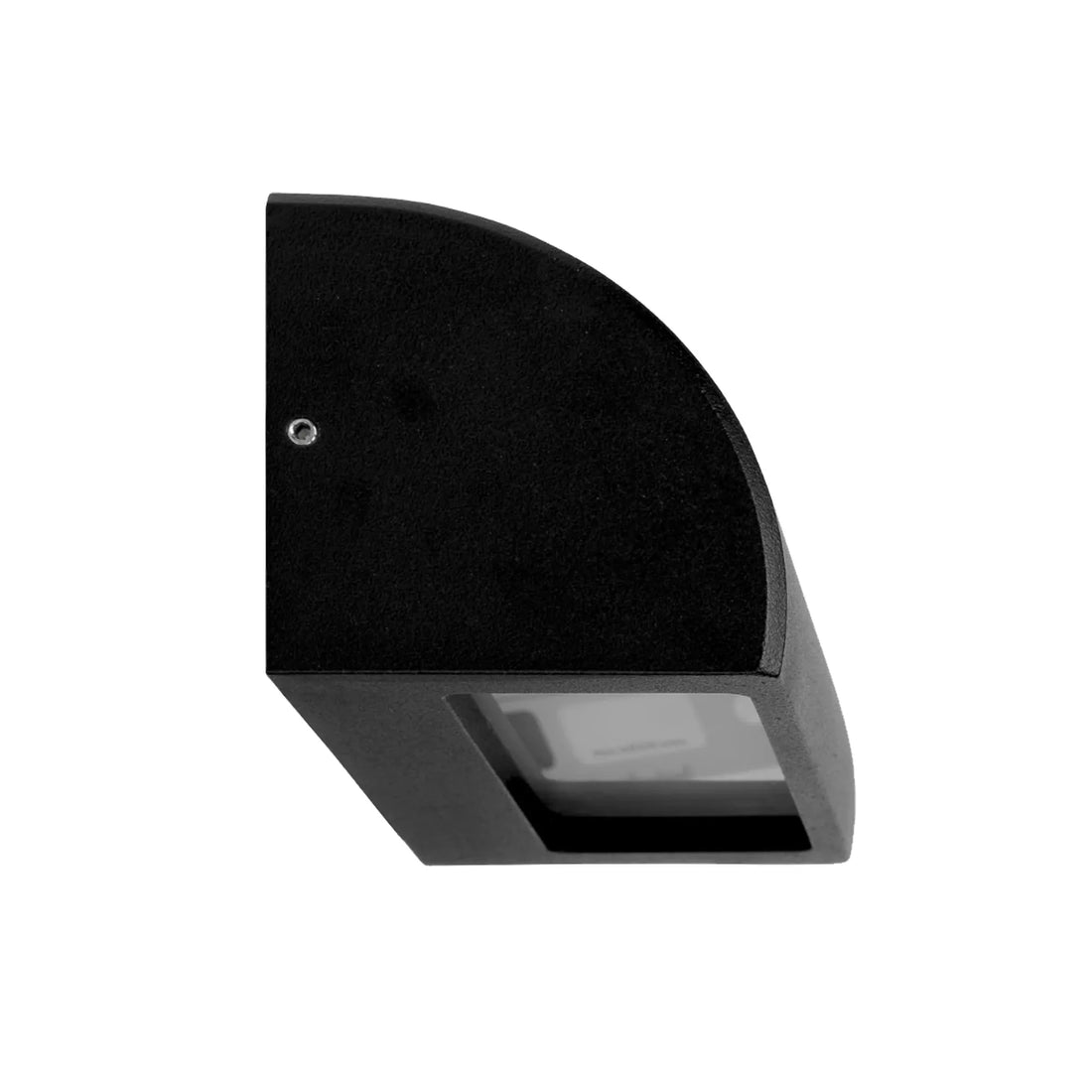 Exterior 12V Curved Surface Mounted Step Wall Light IP65 Matte Black Curved