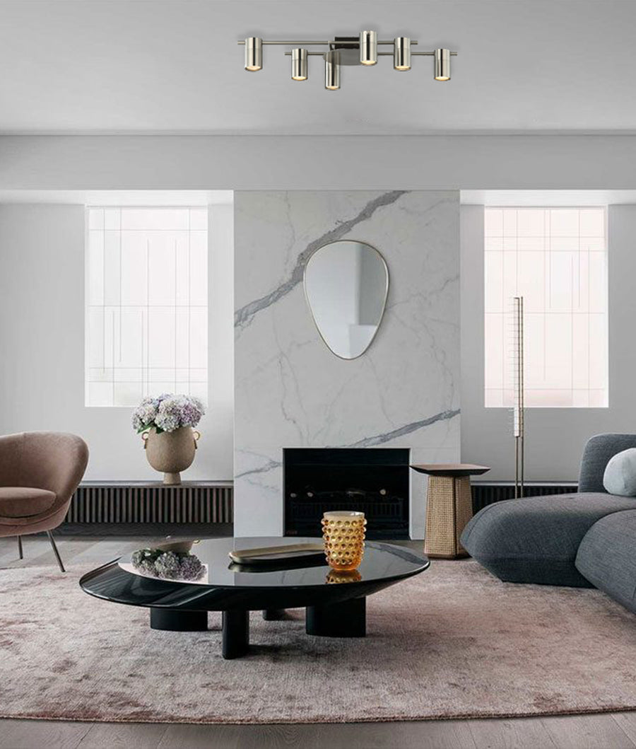 Tache Interior Spot Ceiling Light (with Adjustable Chrome 6 Heads) IP20