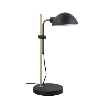 Tettu Adjustable Height Swivel Head Table Lamp Sand Black