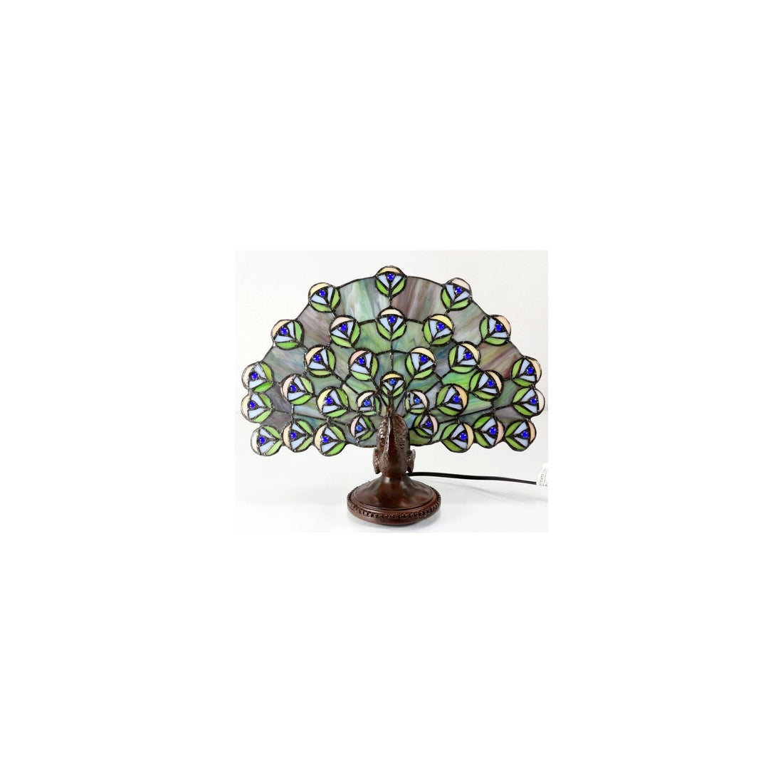 Peacock Tiffany Table Lamp
