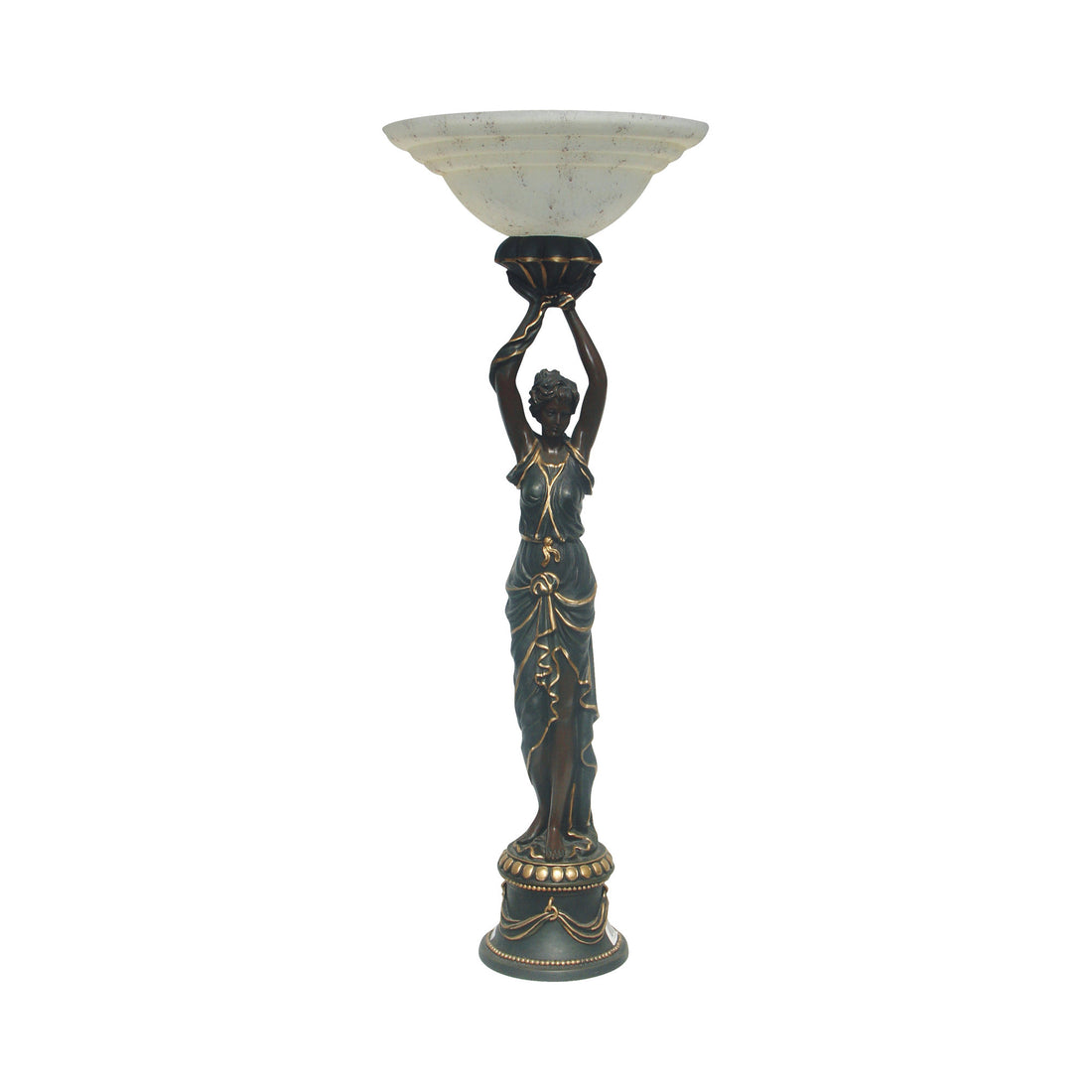 Egyption Lady Uplight Art Deco Floor Lamp