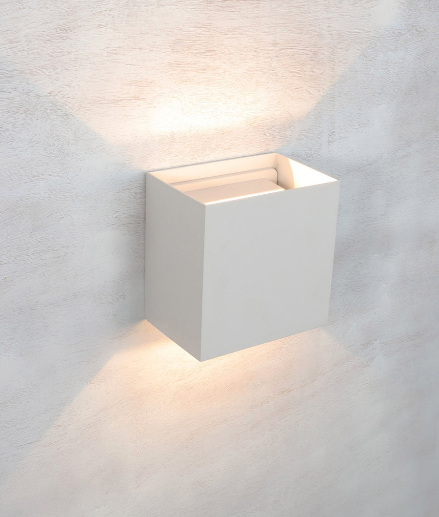 Toca Exterior LED Surface Mounted Adjustable Lens Covers Up/Down Light IP65 White