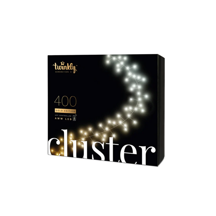 Twinkly 400 LED Cluster Light Generation II AU Plug Black Wire