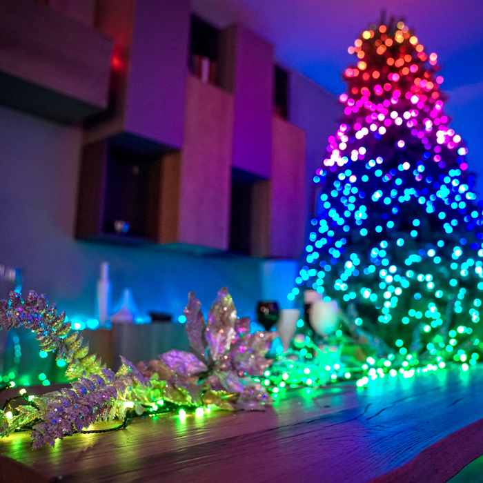 Twinkly LED String Light Generation II AU Plug Black Wire RGB W 250 400 600