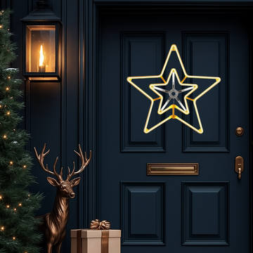 55 x 51cm Digital Shooting Neon Star