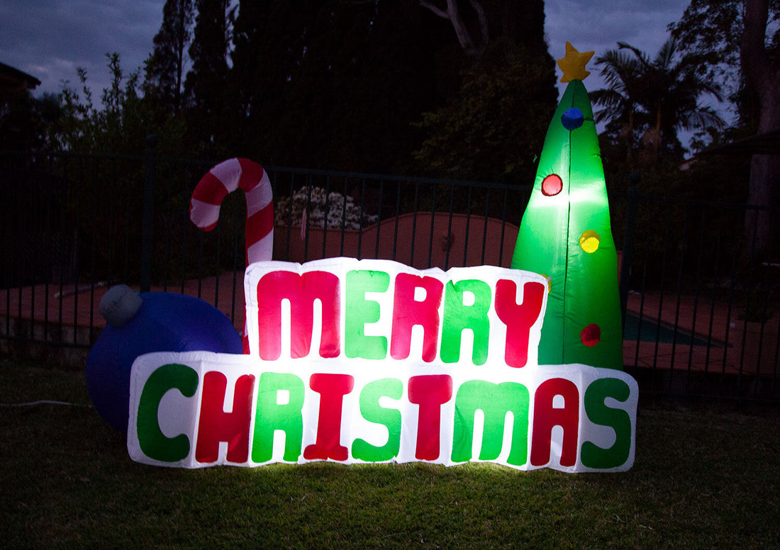 180cm Inflatable Merry Christmas Tree With Light