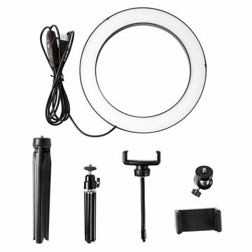10" Dimmable LED Ring Light Tripod Stand For Phone Makeup Live Selfie
