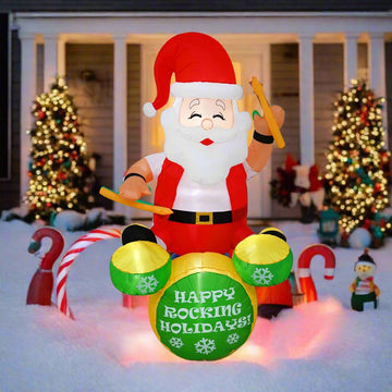 Inflatable Christmas Rocker 180cm Santa