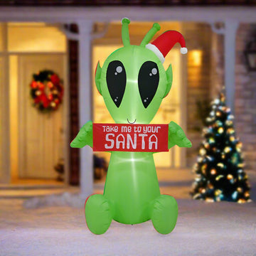Inflatable Christmas Alien 210cm