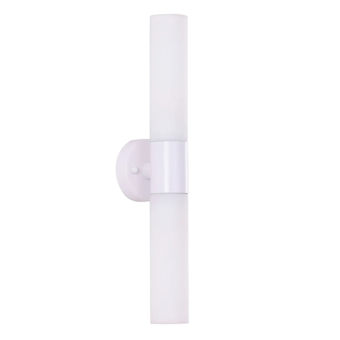 Vara Interior Tubular Up Down Wall Light Opal Glass White