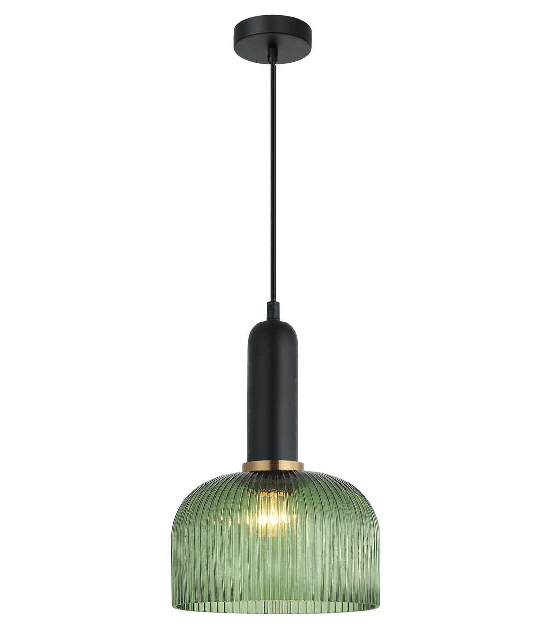 Vintaj Dome Shape Pendant Light Green