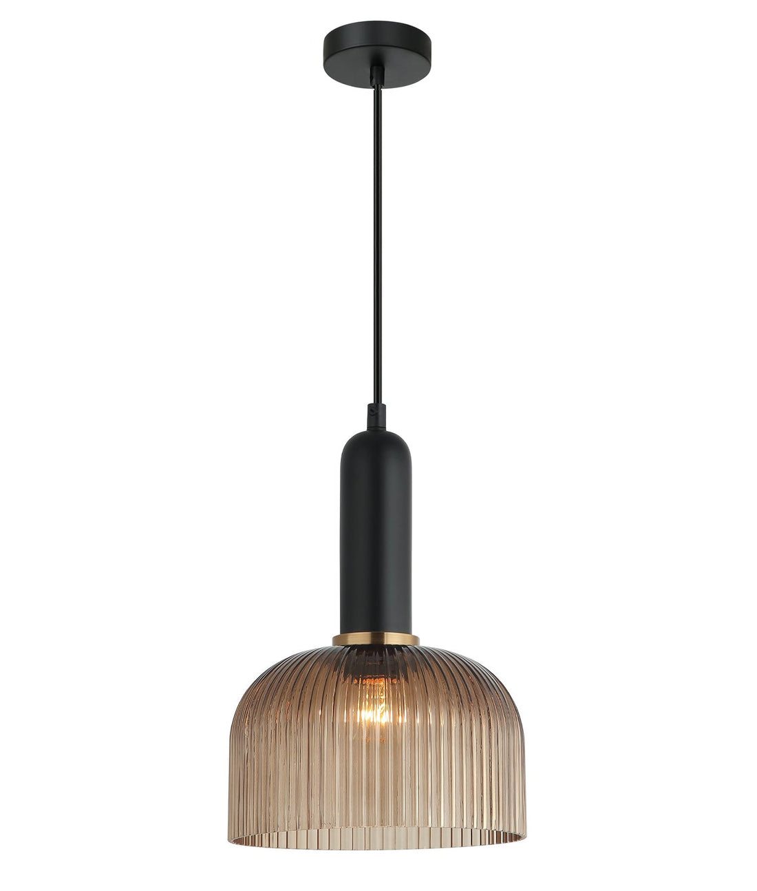 Vintaj Dome Shape Pendant Light Amber