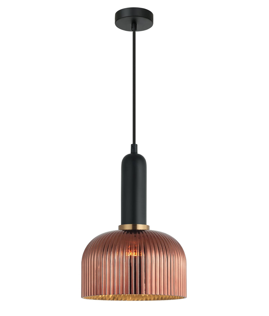 Vintaj Dome Shape Pendant Light Copper Painted