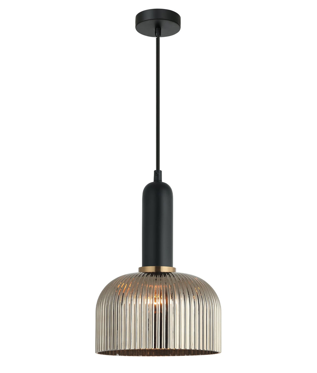 Vintaj Dome Shape Pendant Light Chrome
