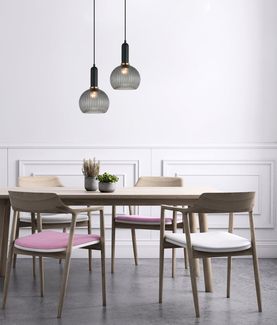 Vintaj Wine Glass Shape Pendant Light Smokey Black