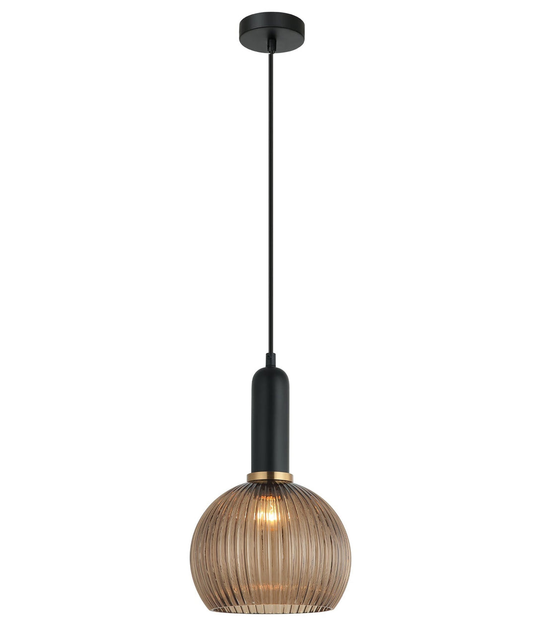 Vintaj Wine Glass Shape Pendant Light Amber