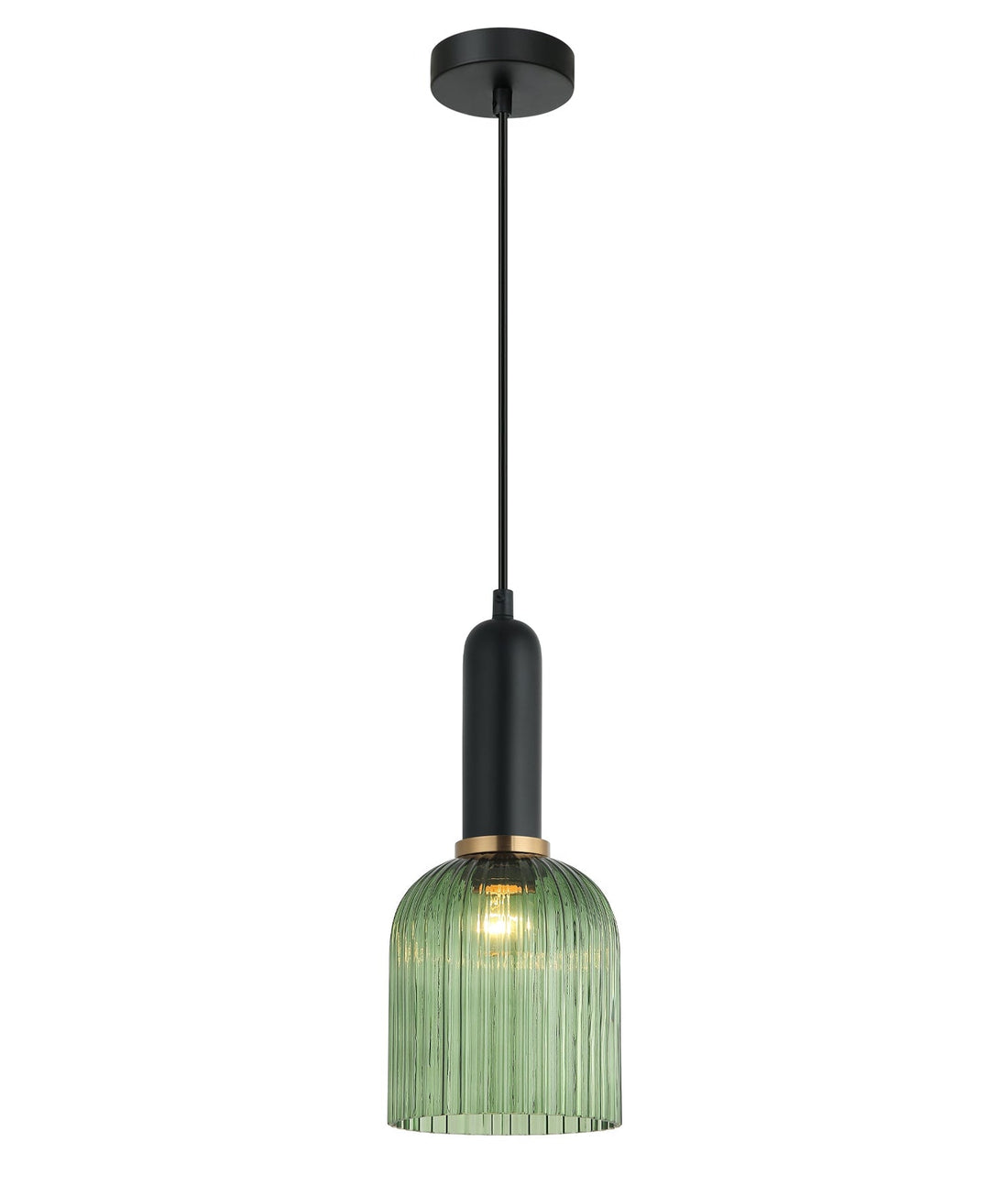 Vintaj Ellipse Shape Pendant Light Green