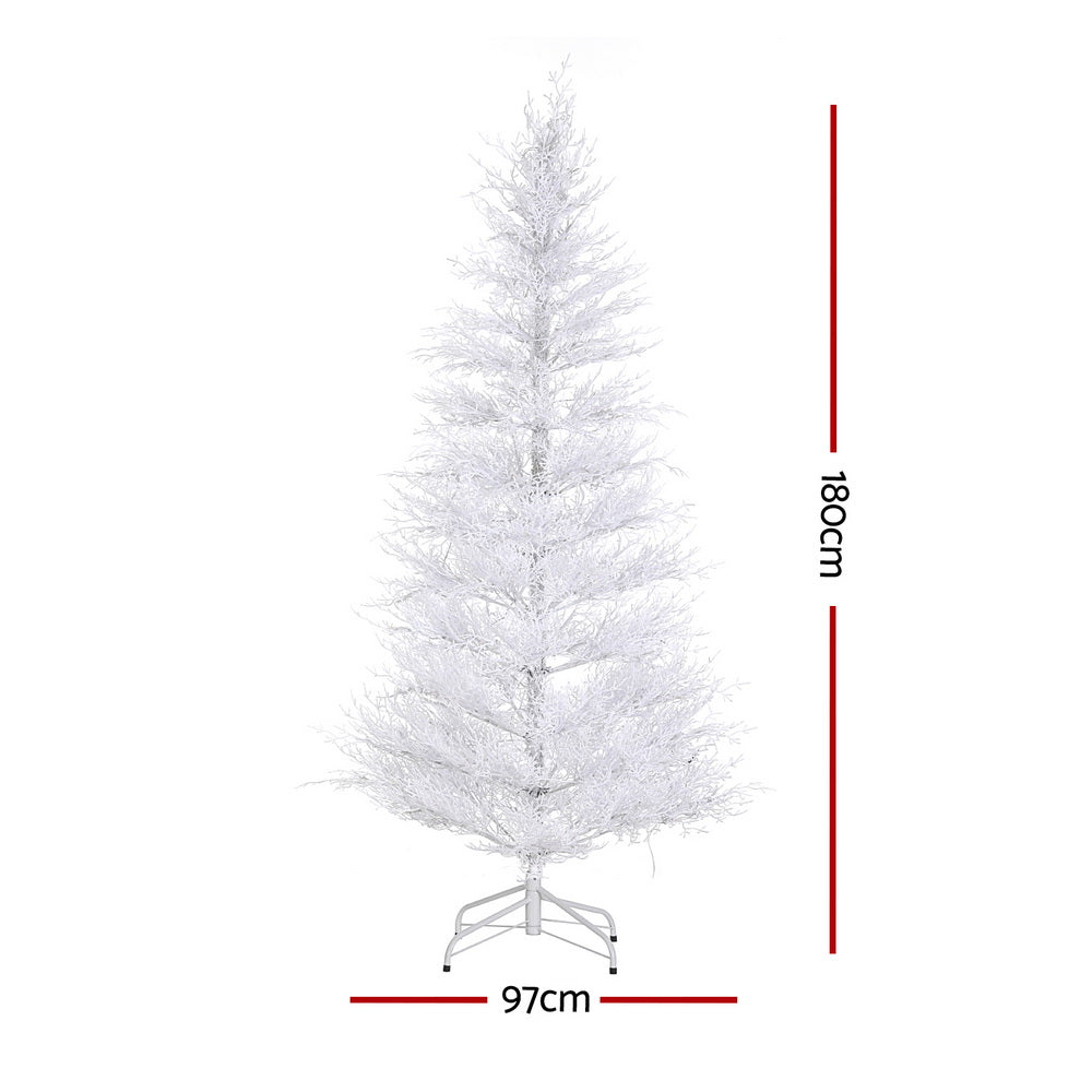 1.8m LED Christmas Tree 8 Modes Adjustable Multi Color Light Snowy