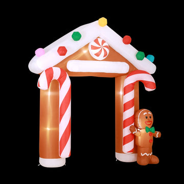 Christmas Inflatable Archwary Ginger 2.8m Illuminated Decorations