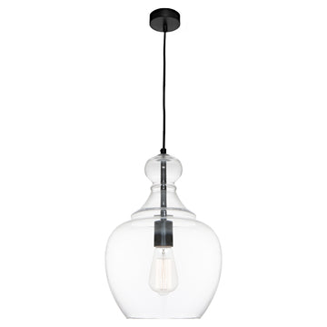 Bellac 1lt Pendant Light Black