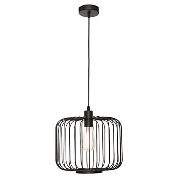 Bonn 1lt Pendant Light Black