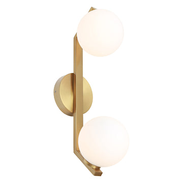 Rayna IP Rated 2lt Wall Light Gold