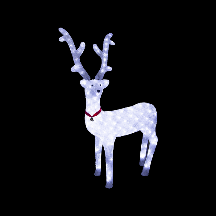 Acrylic White Reindeer