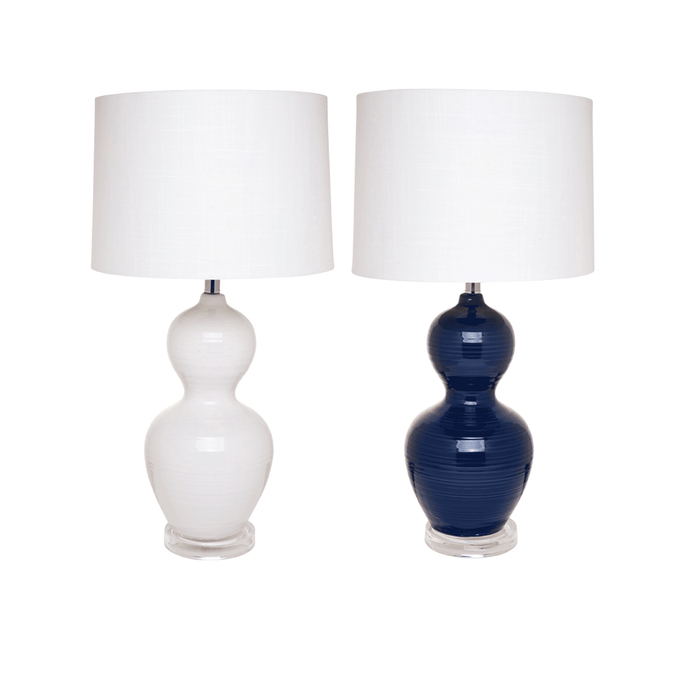 Bronte Ceramic Table Lamp - Blue