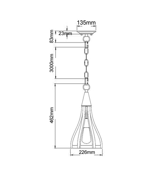 Khaleesi Pendant Light Small